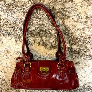 Vintage Red Leather Handbag